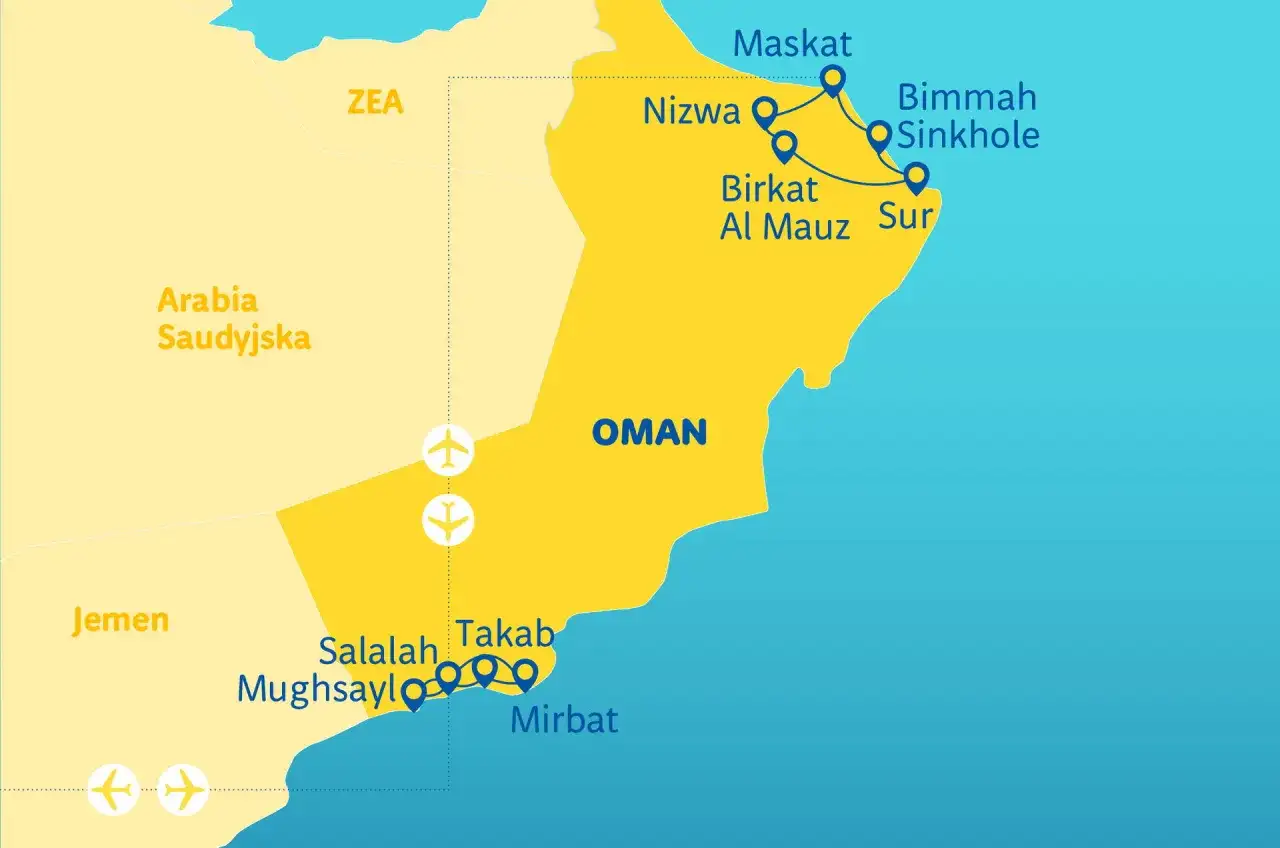 Oman samodzielnie - praktyczny plan podróży na 7-10 dni