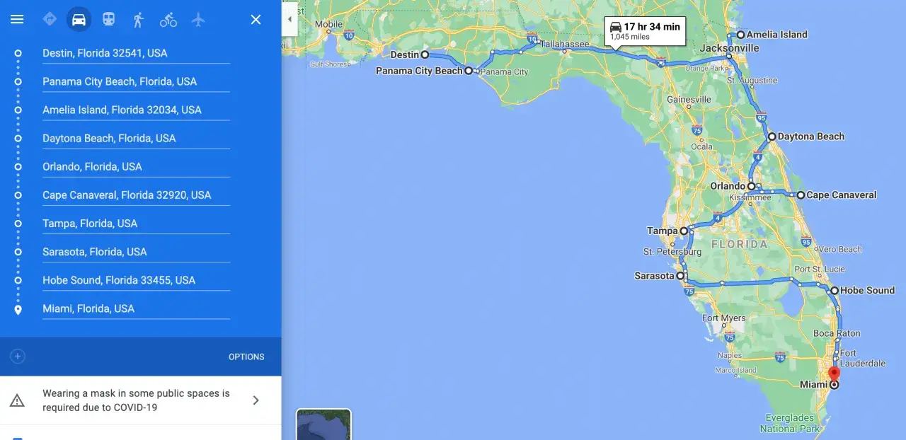 Trasa wycieczki po Florydzie: od Destin przez Orlando do Miami. Planujesz podróż po słonecznej Florydzie?