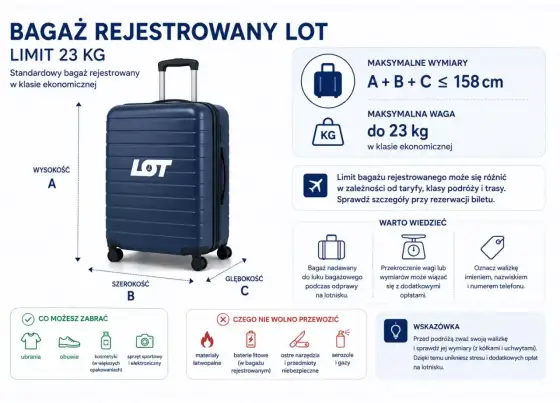Bagaż rejestrowany - Jak zmierzyć walizkę, by uniknąć dopłat?